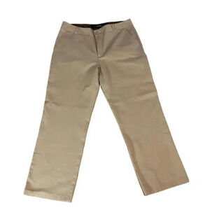 ONeill Mens Khaki Flat Front Button Closure‎ Slacks Pants Size 36